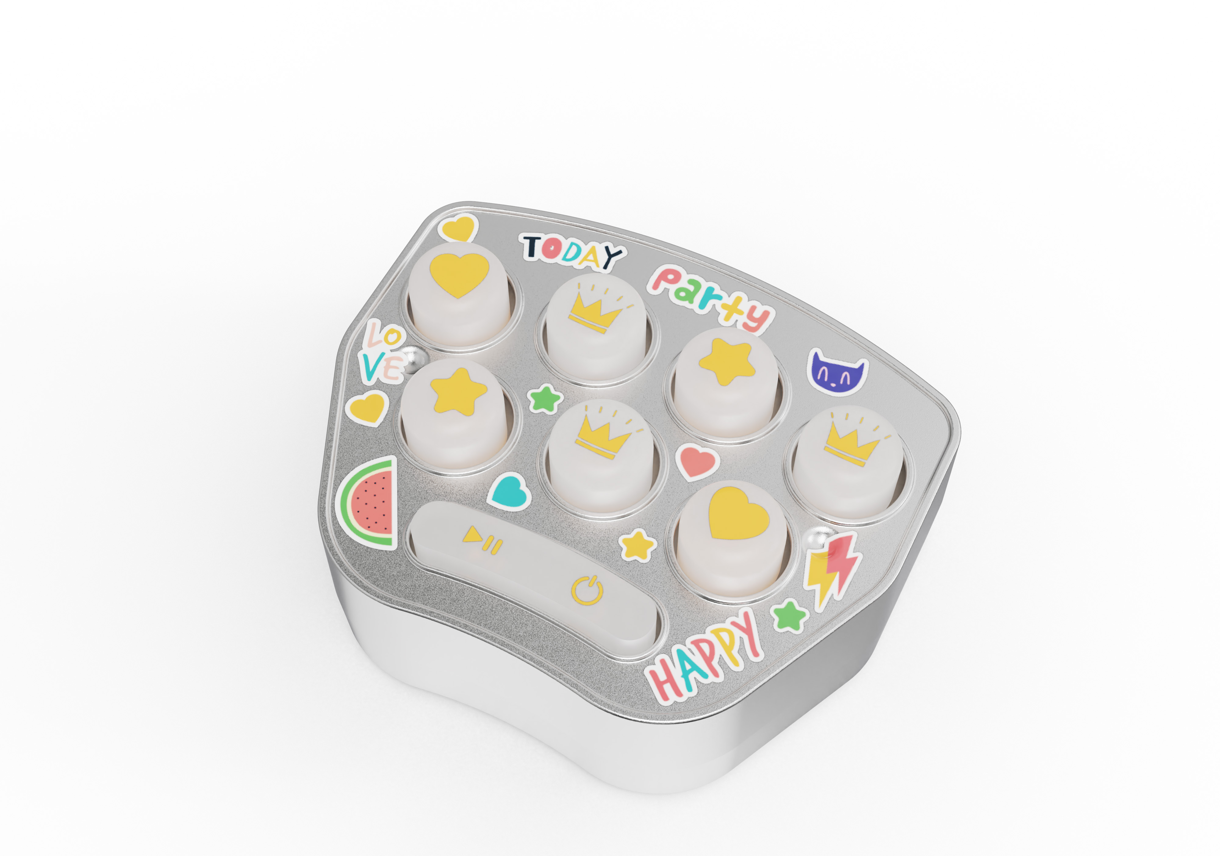 Metal Series Hamster Mini Pendant